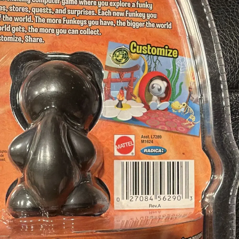 U.B. Funkeys The Bones Figure M1624 2007 Black Skull Bear Ages 8+